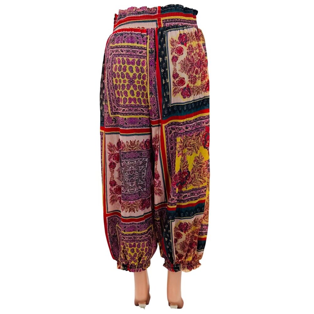 NWT Free People Movement Slouchy Multicolored Tapestry Printed Pants - Picture 8 of 16